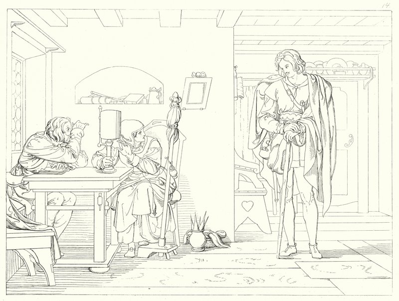 Ilustración para Lied von der Glocke de Schiller, o La canción de la campana (grabado) de Friedrich August Moritz Retzsch