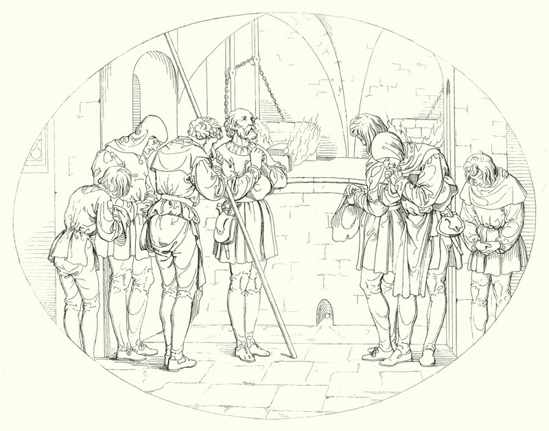 Ilustración para Lied von der Glocke de Schiller, o La canción de la campana (grabado) de Friedrich August Moritz Retzsch