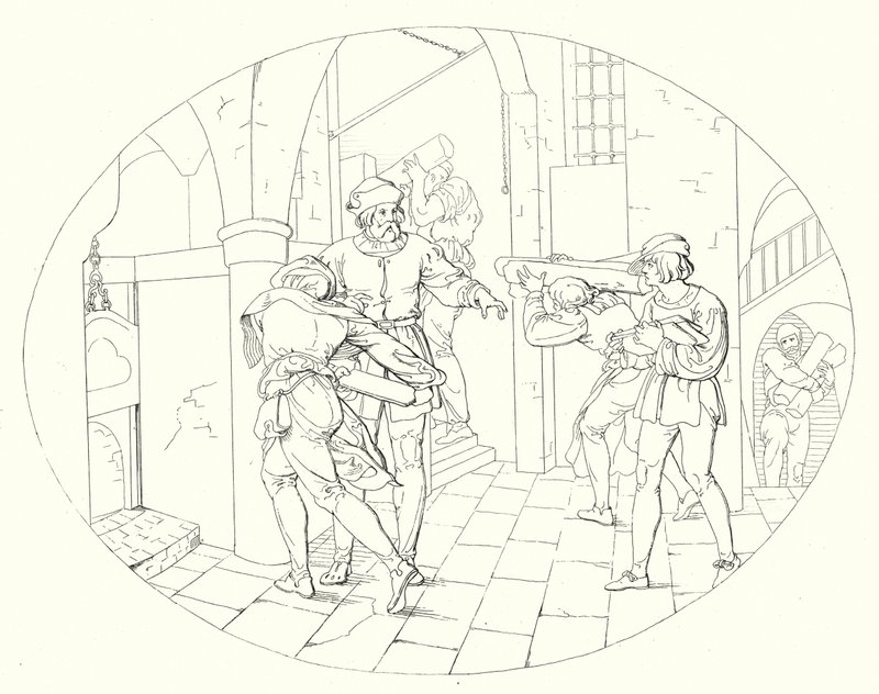 Ilustración para Lied von der Glocke de Schiller de Friedrich August Moritz Retzsch