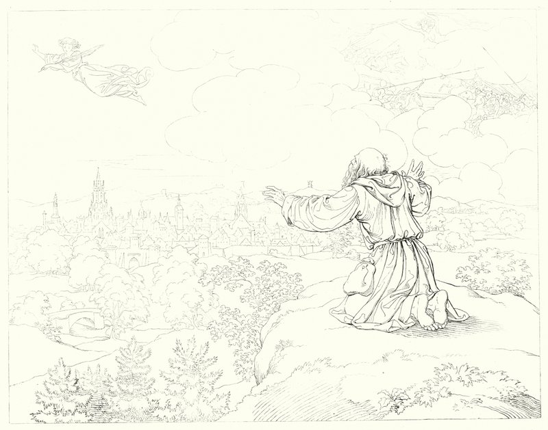 Ilustración para Lied von der Glocke de Schiller de Friedrich August Moritz Retzsch