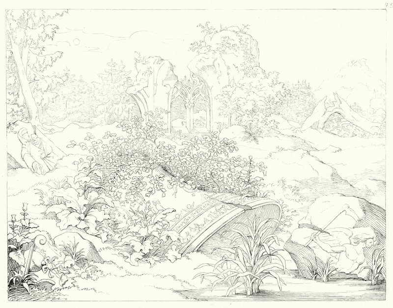 Ilustración para Lied von der Glocke de Schiller de Friedrich August Moritz Retzsch