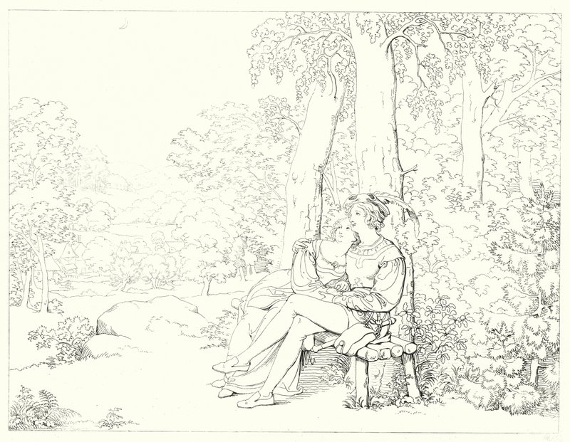 Ilustración para Lied von der Glocke de Schiller, o La canción de la campana de Friedrich August Moritz Retzsch
