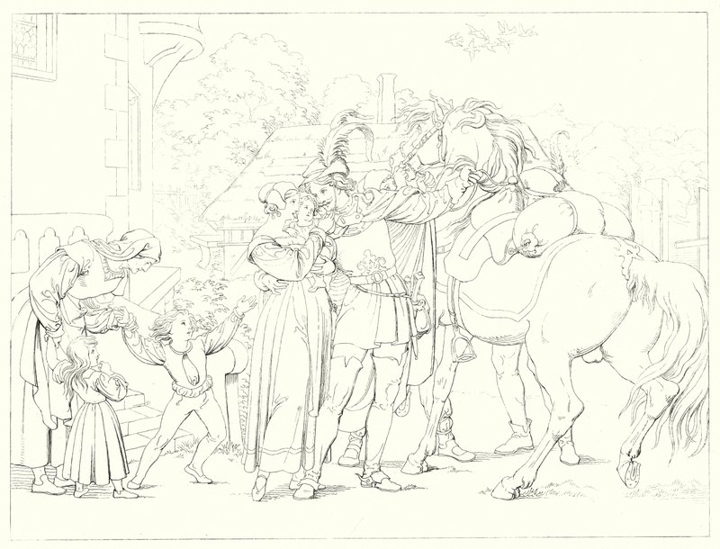 Ilustración para Lied von der Glocke de Schiller de Friedrich August Moritz Retzsch