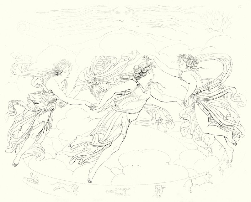 Ilustración para Lied von der Glocke de Schiller de Friedrich August Moritz Retzsch