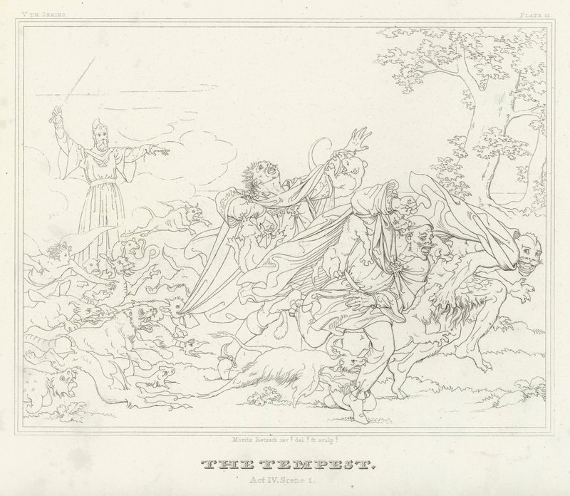 La Tempestad, Acto IV, Escena 1 de Friedrich August Moritz Retzsch