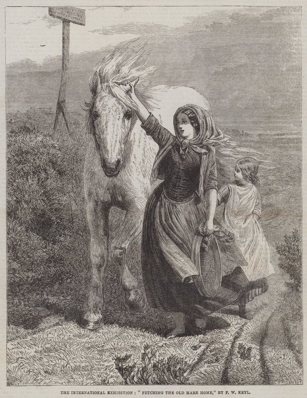 Llevando a casa la vieja yegua de Friedrich Wilhelm Keyl