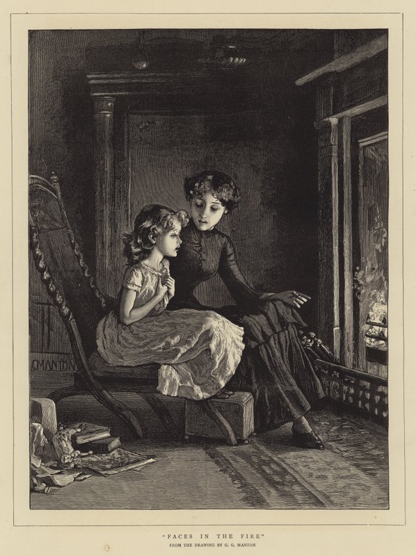 Caras en el fuego de G. Grenville Manton