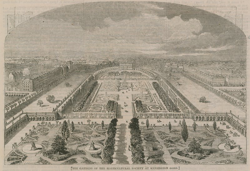 Los jardines de la Sociedad de Horticultura en Kensington Gore de G.F. Sargent