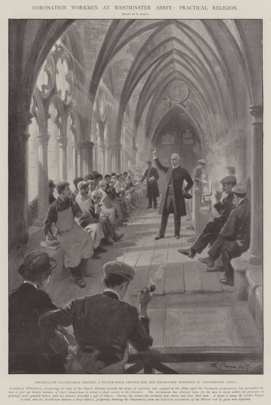 Trabajadores de la coronación en la Abadía de Westminster, Religión práctica de G.S. Amato