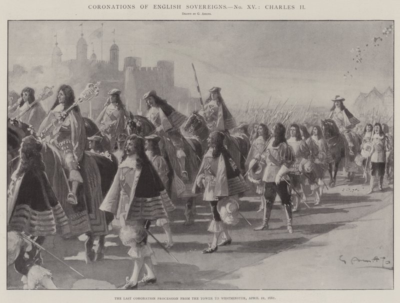 Coronaciones de soberanos ingleses, Carlos II de G.S. Amato