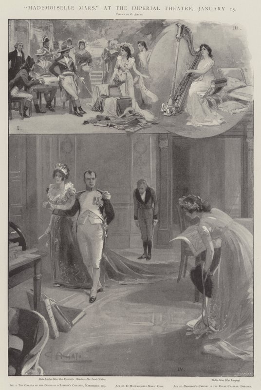 Mademoiselle Mars, en el Teatro Imperial, 25 de enero de G.S. Amato
