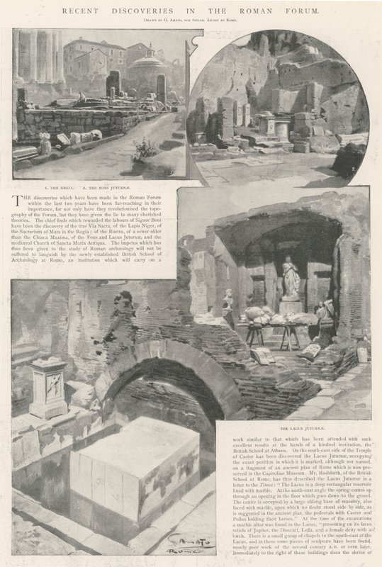 Descubrimientos recientes en el Foro Romano de G.S. Amato