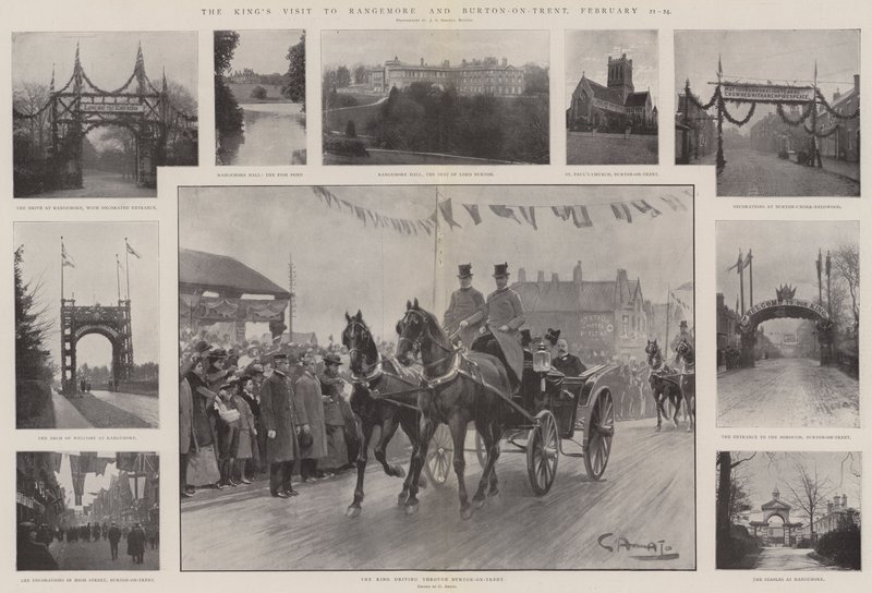 La visita del rey a Rangemore y Burton-on-Trent, 21-24 de febrero de G.S. Amato