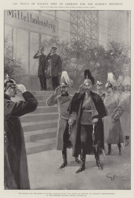 La Visita del Príncipe de Gales a Alemania para el Cumpleaños del Kaiser de G.S. Amato