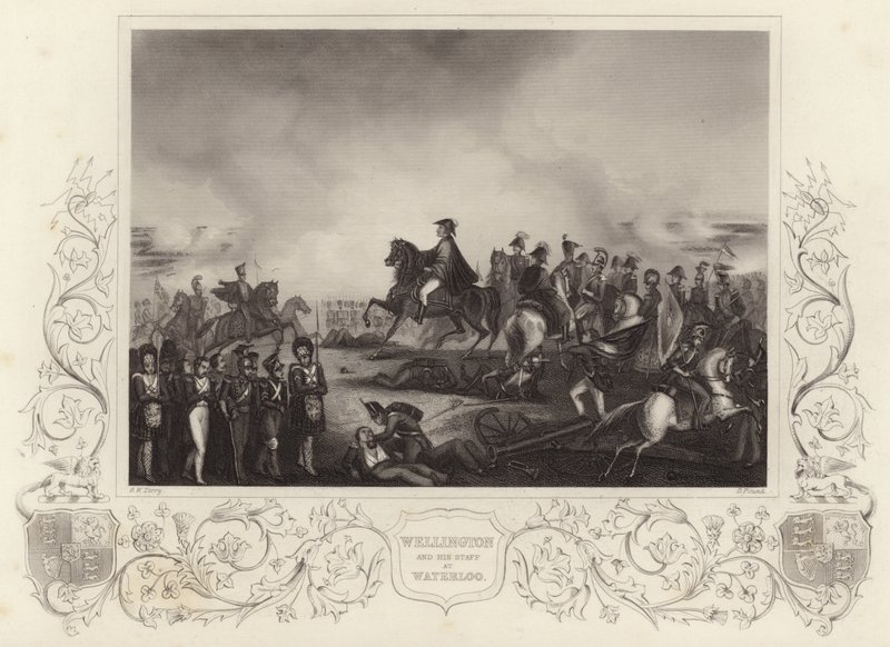 El Duque de Wellington y su estado mayor en Waterloo de G.W. Terry