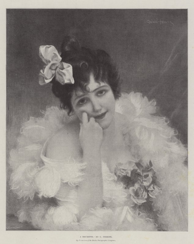 Una morena de Gabriel-Joseph-Marie-Augustin Ferrier