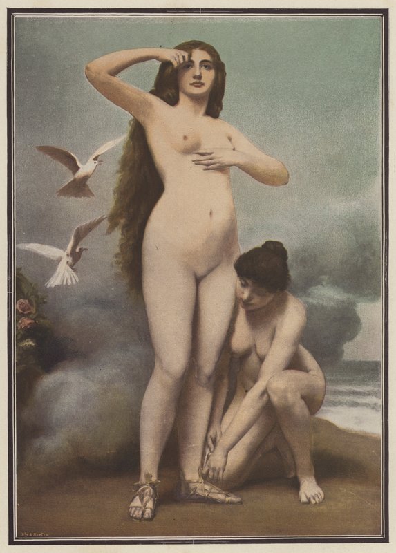 Venus (litografía en color) de Gaston Casimir Saint Pierre