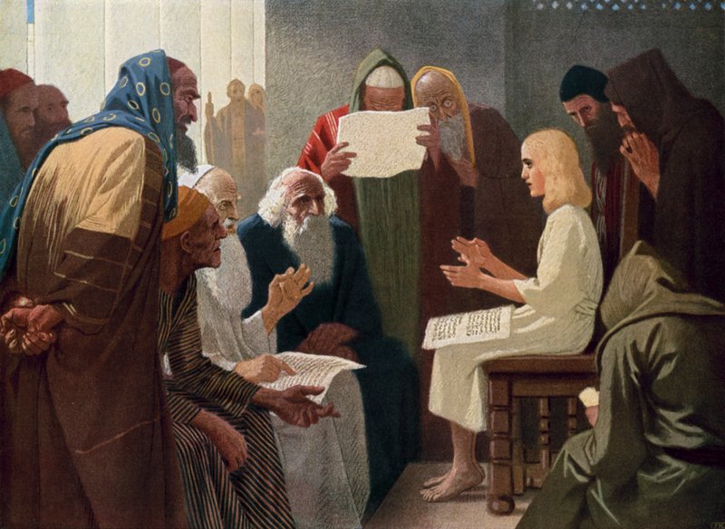 Jesús en el Templo de Gebhard Fugel