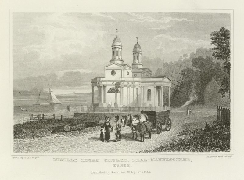 Iglesia de Mistley Thorn, cerca de Manningtree, Essex de George Bryant Campion