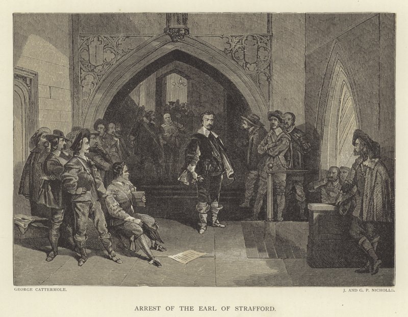 Arresto del Conde de Strafford de George Cattermole
