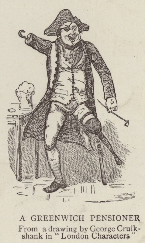 Un pensionista de Greenwich de George Cruikshank