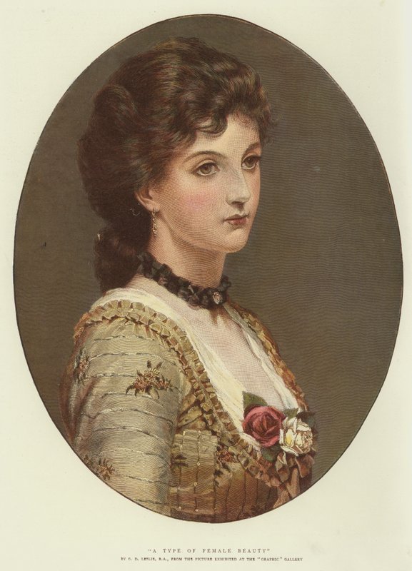 Un tipo de belleza femenina de George Dunlop Leslie