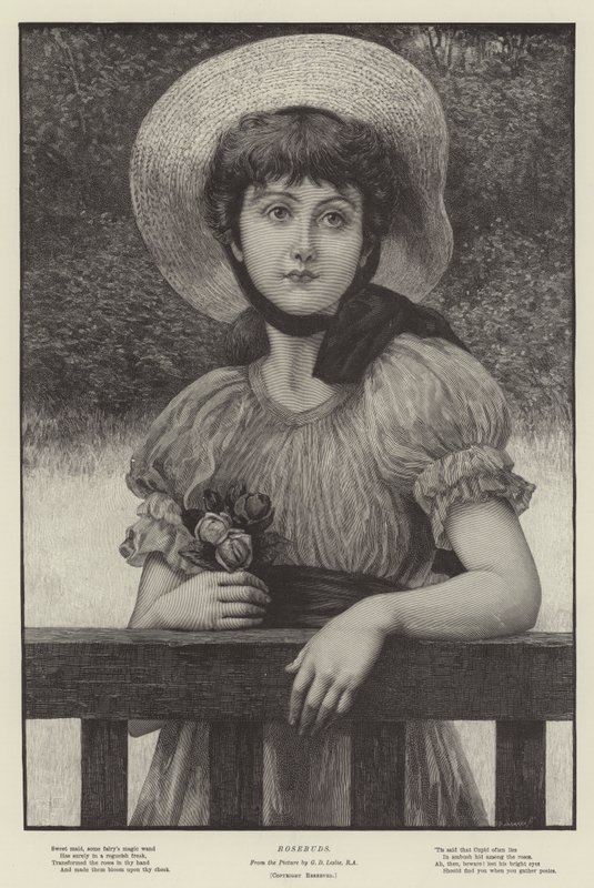 Capullos de Rosa de George Dunlop Leslie