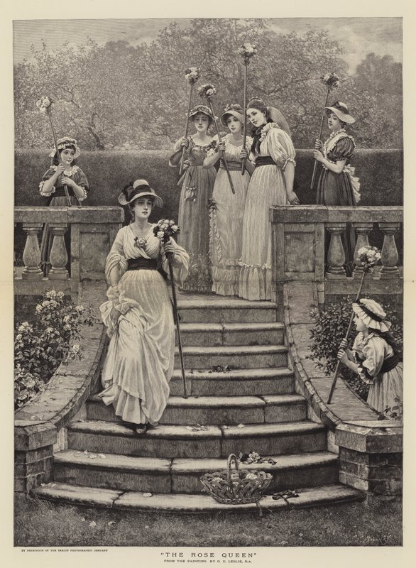 La Reina de las Rosas de George Dunlop Leslie