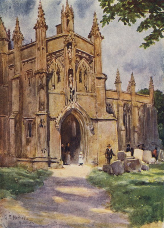 Pórtico de la iglesia, Northleach de George Franck Nicholls