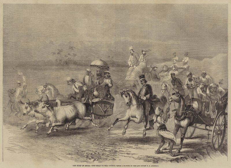 El Turf en India, el Camino al Hipódromo de George Francklin Atkinson