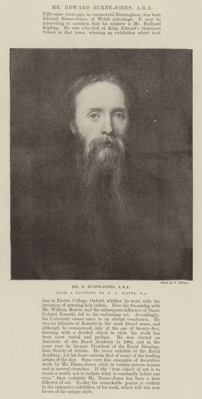 Mr E Burne-Jones, ARA de George Frederick Watts