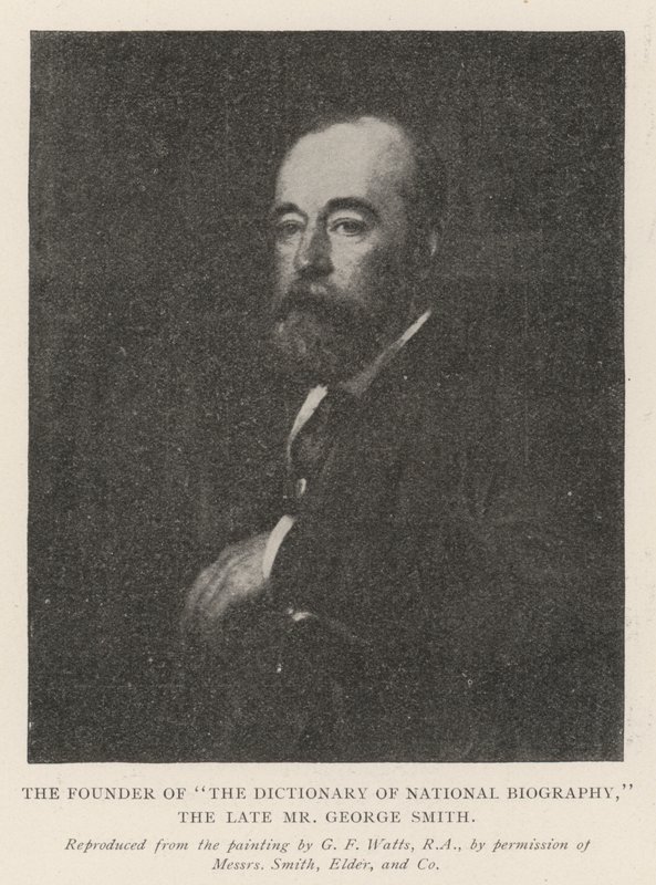 El Fundador del Diccionario de Biografía Nacional, el difunto Sr. George Smith de George Frederick Watts