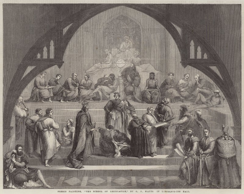 La escuela de legislación de George Frederick Watts