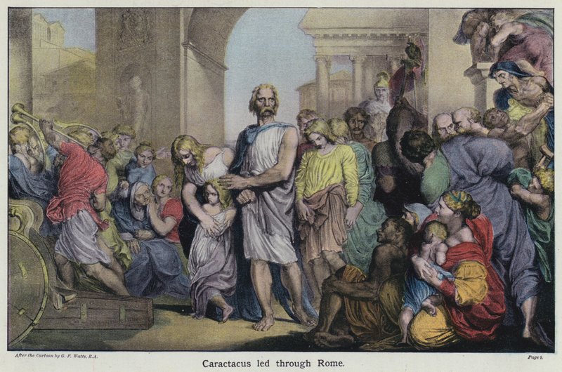Caractacus llevado por Roma de George Frederick after Watts