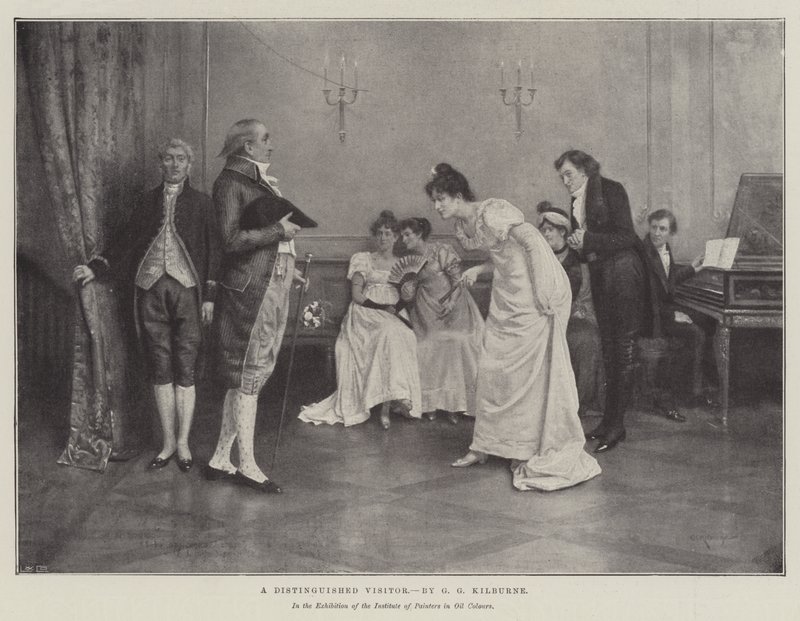 Un visitante distinguido de George Goodwin Kilburne