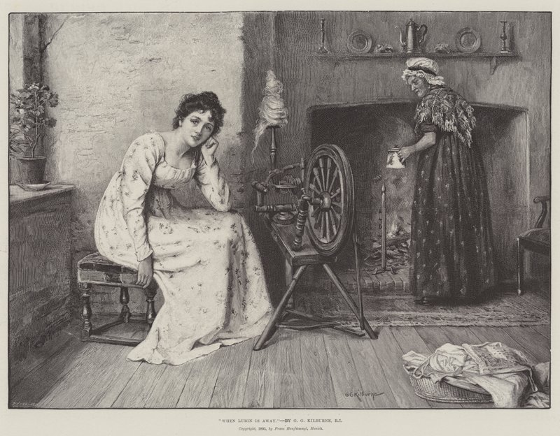 Cuando Lubin está ausente de George Goodwin Kilburne