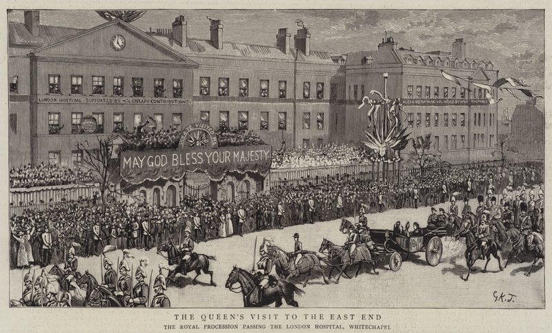 La visita de la reina al East End de George Kingston Jones