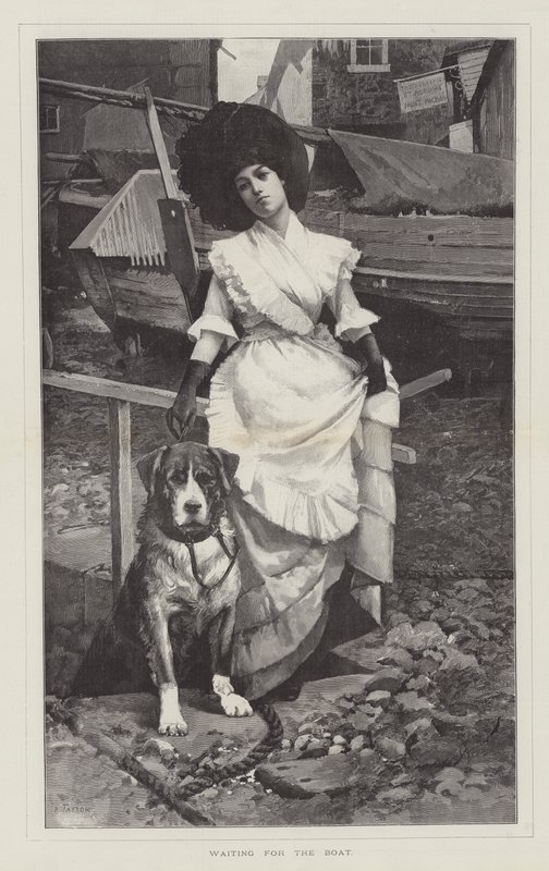Esperando el barco de George L. Seymour