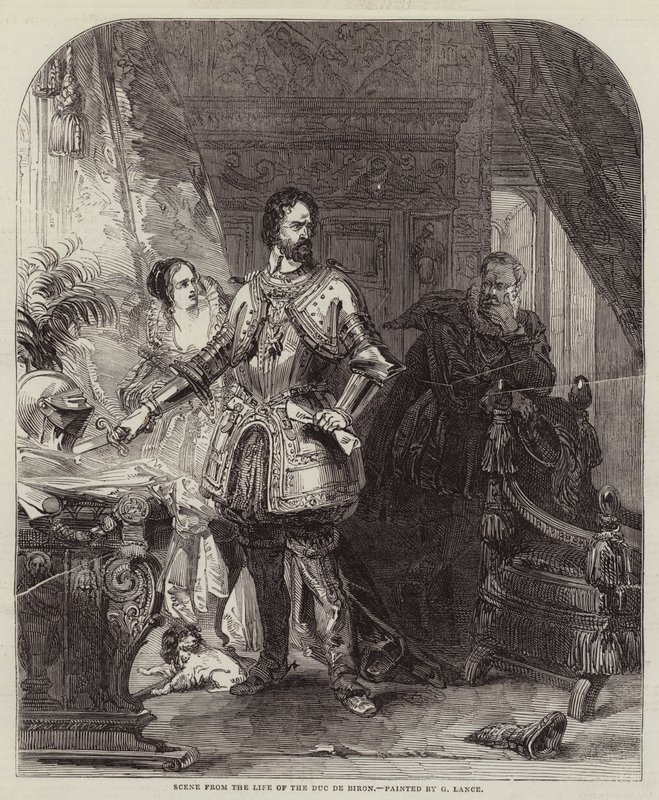 Escena de la vida del duque de Biron de George Lance
