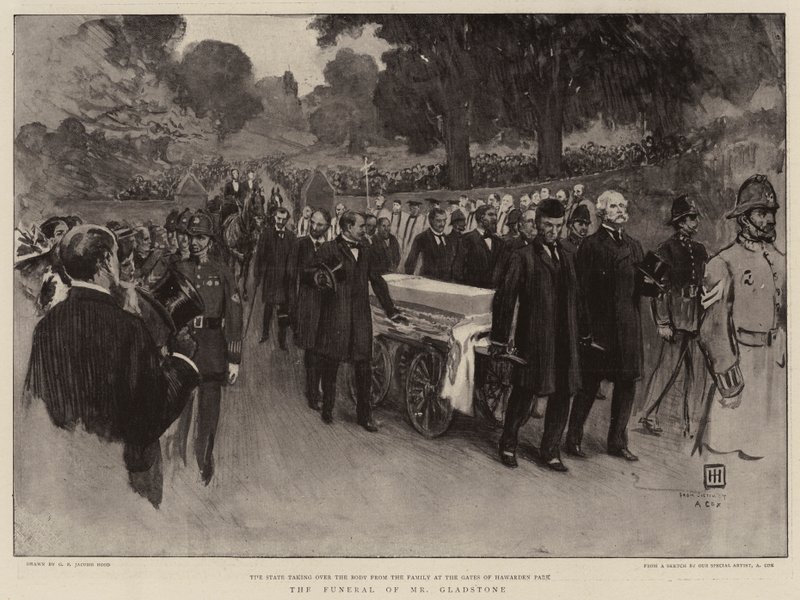 El funeral del Sr. Gladstone de George Percy Jacomb Hood