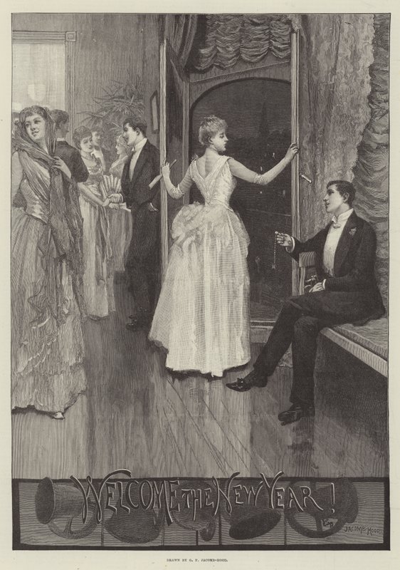 Bienvenida al Año Nuevo de George Percy Jacomb Hood