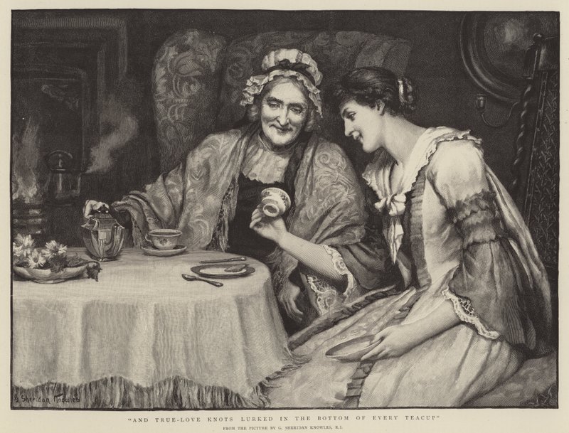 Y nudos de amor verdadero acechaban en el fondo de cada taza de té de George Sheridan Knowles