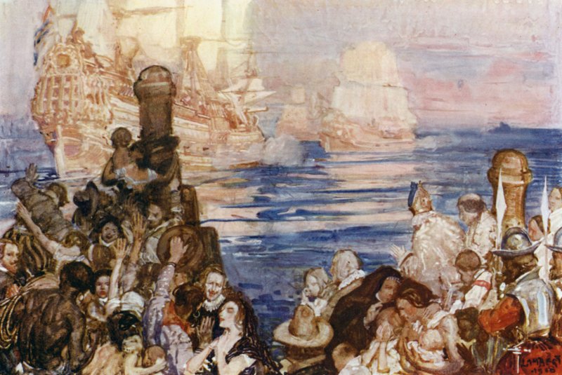 Ilustración para Romance del Imperio, Australia de George Washington Lambert