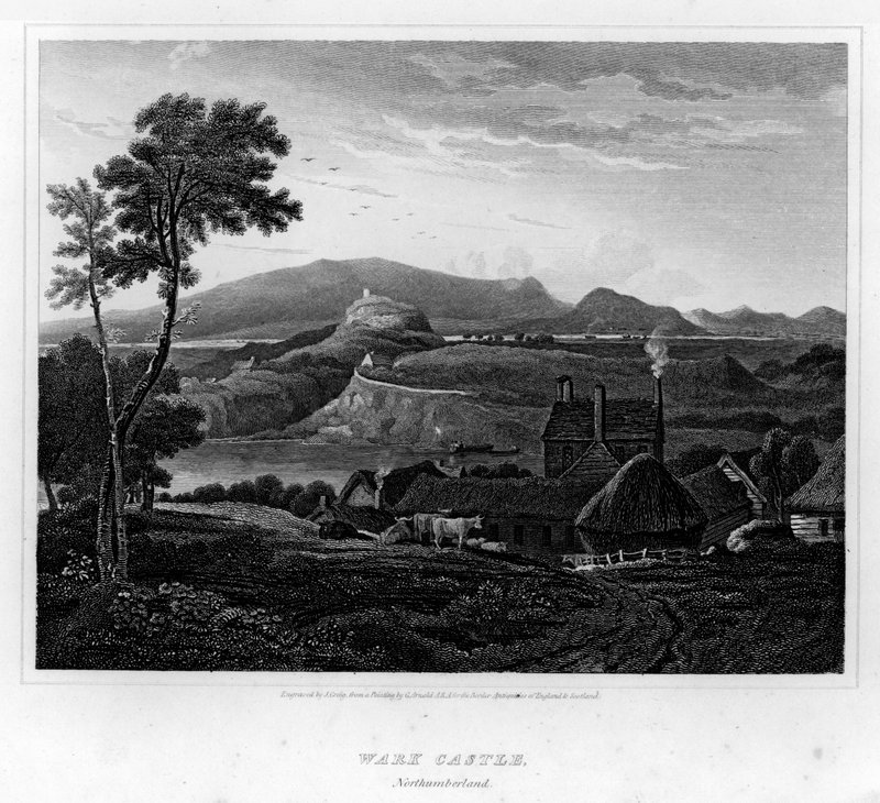Castillo de Wark, Northumberland de George (after) Arnald