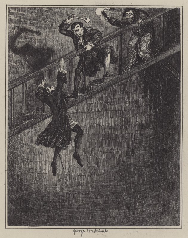 Ilustración para Jack Sheppard (grabado) de George (after) Cruikshank