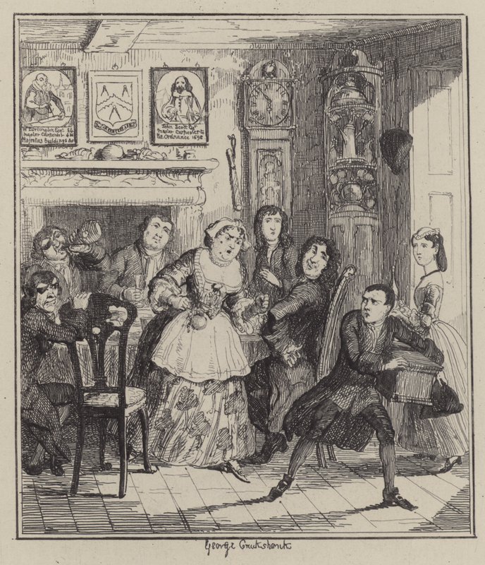 Ilustración para Jack Sheppard (grabado) de George (after) Cruikshank