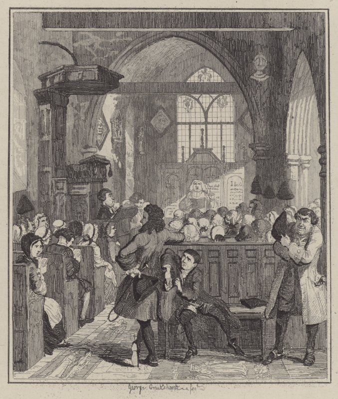 Ilustración para Jack Sheppard (grabado) de George (after) Cruikshank