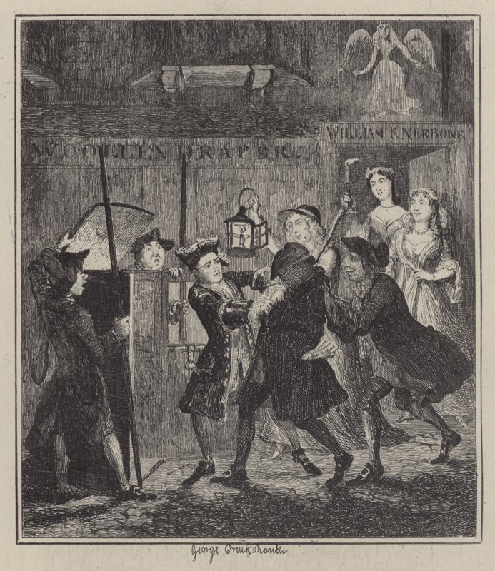 Ilustración para Jack Sheppard (grabado) de George (after) Cruikshank