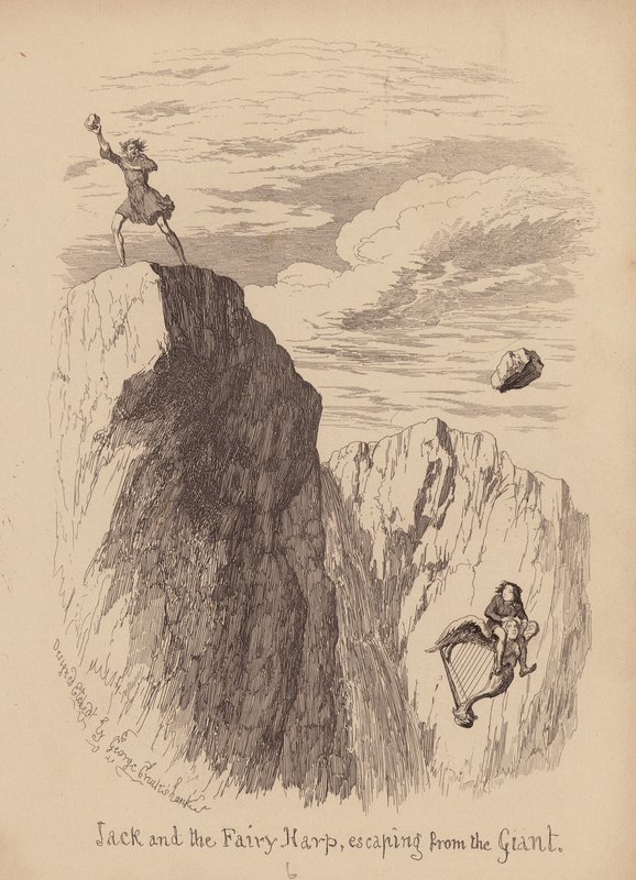 Jack y las habichuelas (grabado) de George (after) Cruikshank