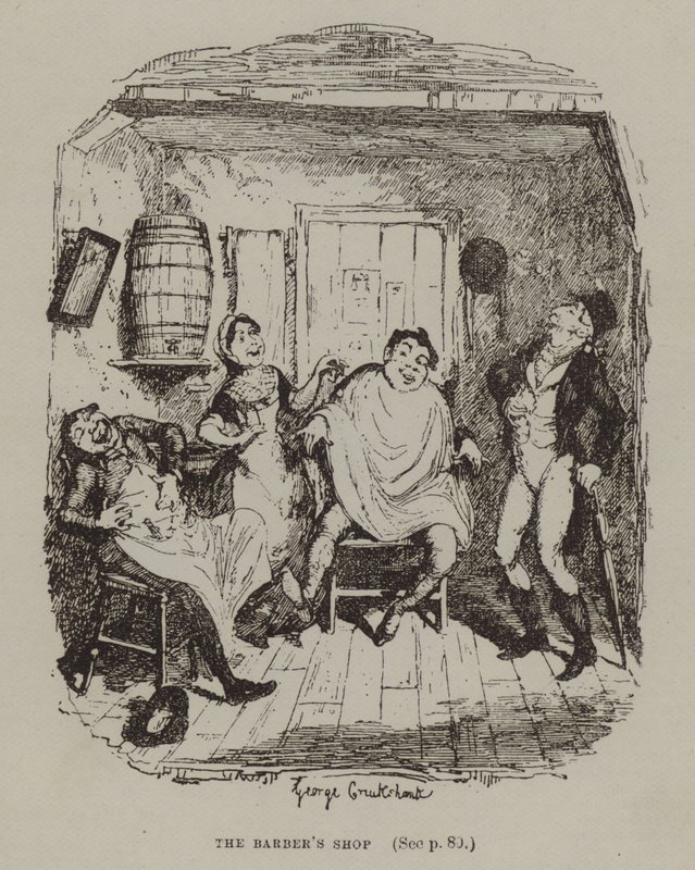 La barbería de George (after) Cruikshank